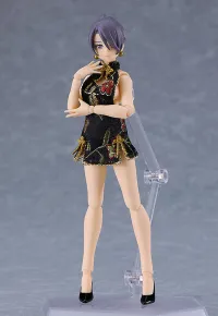 Max Factory figma Styles Mini Skirt Chinese Dress Outfit (Black) - Figure Accessories - photo 5