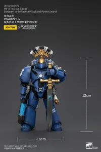 JOYTOY Ultramarines MK VI Tactical Squad Sergeant with Plasma Pistol and Power Sword - Warhammer 40K - photo 4