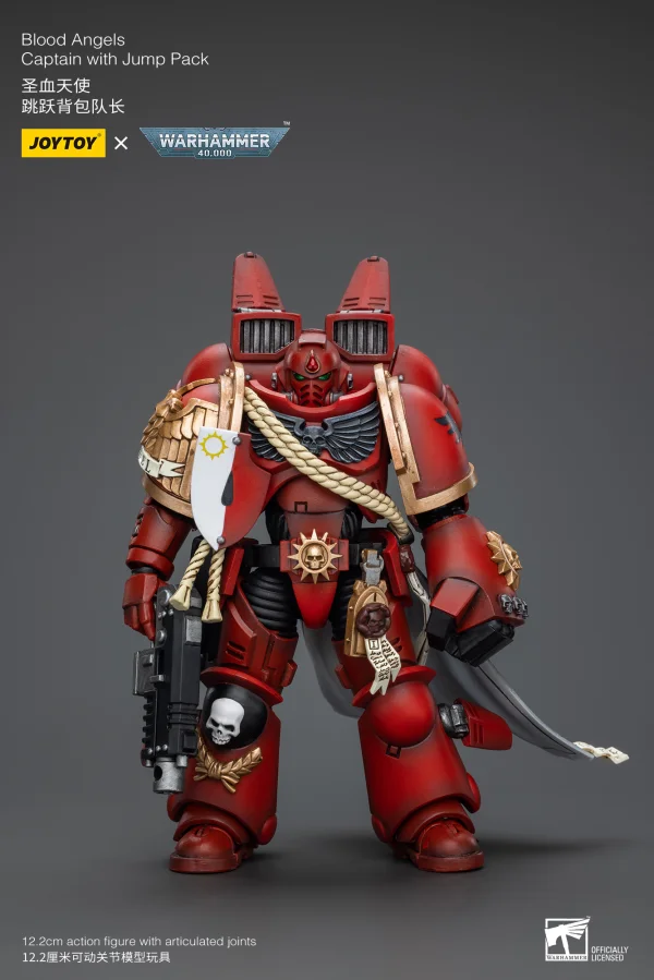 JOYTOY Blood Angels  Captain With Jump Pack - Warhammer 40K