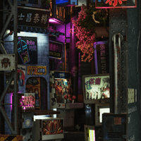 Kowloon Walled City 2049 Book Nook Kit 8