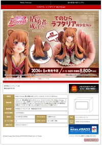 MegaHouse Melty Princess The Rising of the Shield Hero Palm size Raphtalia Ver. Childhood - The Rising of the Shield Hero - photo 8
