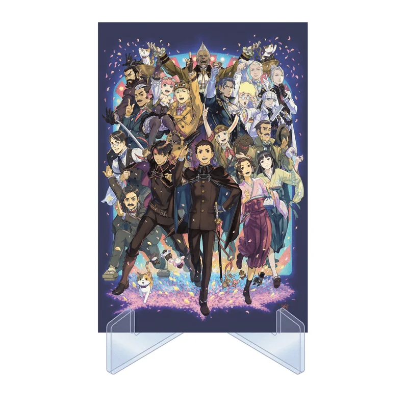 CAPCOM The Great Ace Attorney 10th anniversary Illustration card set with stand - The Great Ace Attorney
