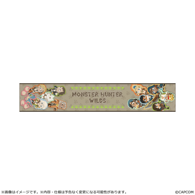 Monster Hunter Wilds CUTE-CHIBI STYLE Slim Towel