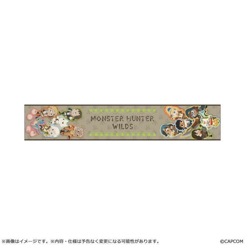 CAPCOM Monster Hunter Wilds CUTE-CHIBI STYLE Slim Towel - Monster Hunter