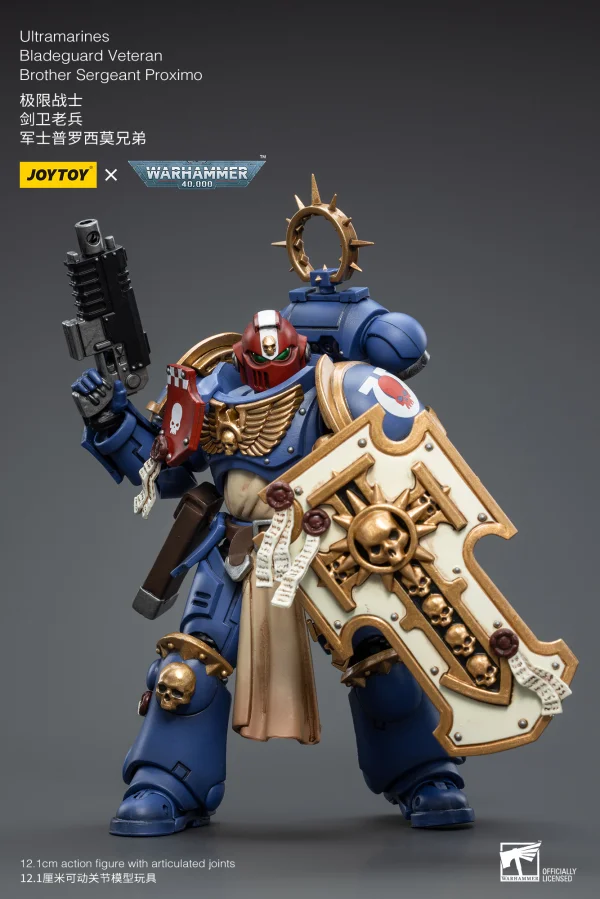 JOYTOY Ultramarines Bladeguard VeteranBrother Sergeant Proximo - Warhammer 40K