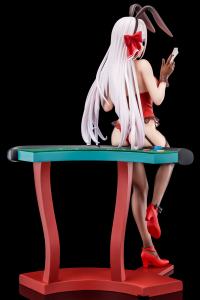 Riselia Ray Crystalia wearing crimson bunny costume with Nip Slip Gimmick System 6
