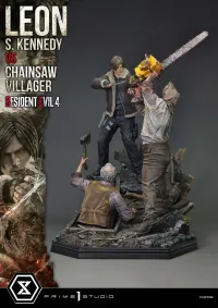 Prime 1 Studio Ultimate Premium Masterline Resident Evil 4 Leon S. Kennedy versus Chainsaw Villager Bonus Version - Video Games - photo 53