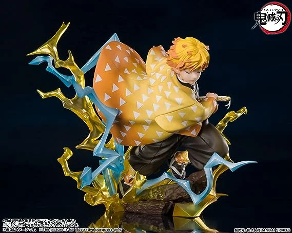 TAMASHII NATIONS Zenitsu Agatsuma Thunderclap and Flash Demon Slayer: Kimestu no Yaiba, Bandai Spirits FiguartsZERO - Demon Slayer: Kimetsu no Yaiba