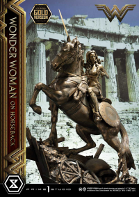 Museum Masterline Wonder Woman (Film) Wonder Woman on HorseBack Gold Version 17