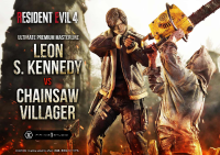 Ultimate Premium Masterline Resident Evil 4 Leon S. Kennedy versus Chainsaw Villager Bonus Version 66