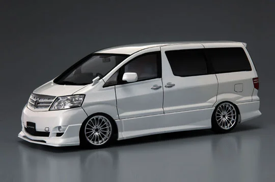 Aoshima MINI VAN: 1/24 ALPHARD MS/AS LATE Ver. ('05Model) CUSTOM (TOYOTA) - Scale Kits