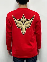 GOOD SMILE COMPANY (L) Bang Brave Face Logo Long T-Shirt Red - Bang Brave Bang Bravern - photo 6