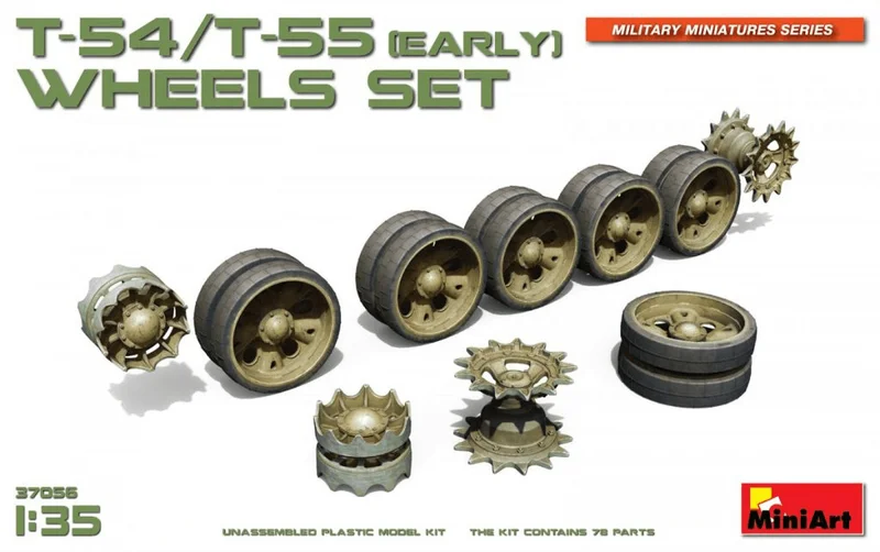 MiniArt [37056] 1/35 T-54/T-55 (Early) Wheels Set - Kit Accessories