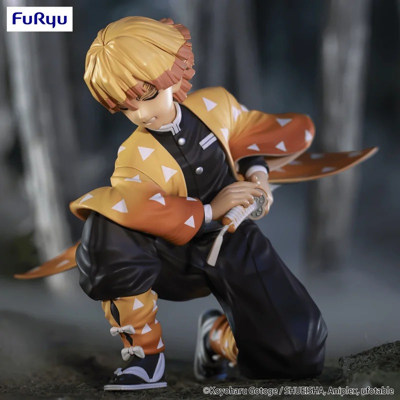 FuRyu Demon Slayer: Kimetsu no Yaiba　Noodle Stopper Figure -Agatsuma Zenitsu- - Demon Slayer: Kimetsu no Yaiba