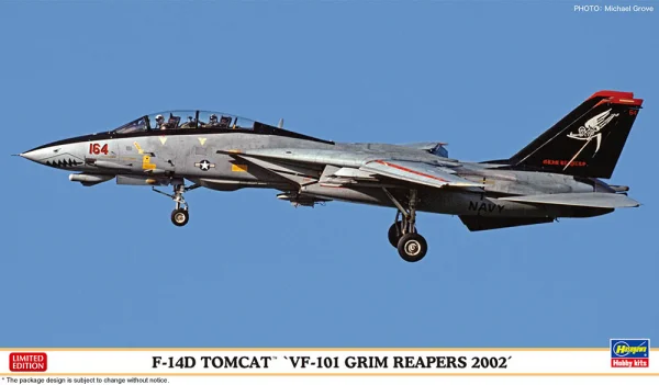 Hasegawa 1/72  F-14D TOMCAT "VF-101 GRIM REAPERS 2002" - Scale Kits