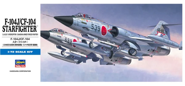 Hasegawa [D16] 1:72 F-104J/CF-104 STARFIGHTER (JASDF/CANADA) - Scale Kits
