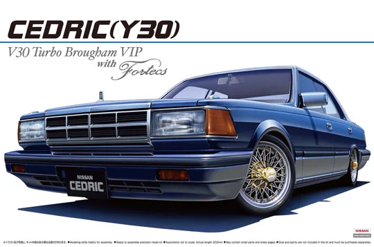 Aoshima THE BEST CAR GT: 1/24 CEDRIC Brougham VIP (Y30) - Scale Kits