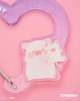 LuLu the Piggy Generic - Carabiner Clip (Heart shape ver.) 4