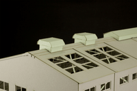 1/80 Scale Paper kit Train depot 7