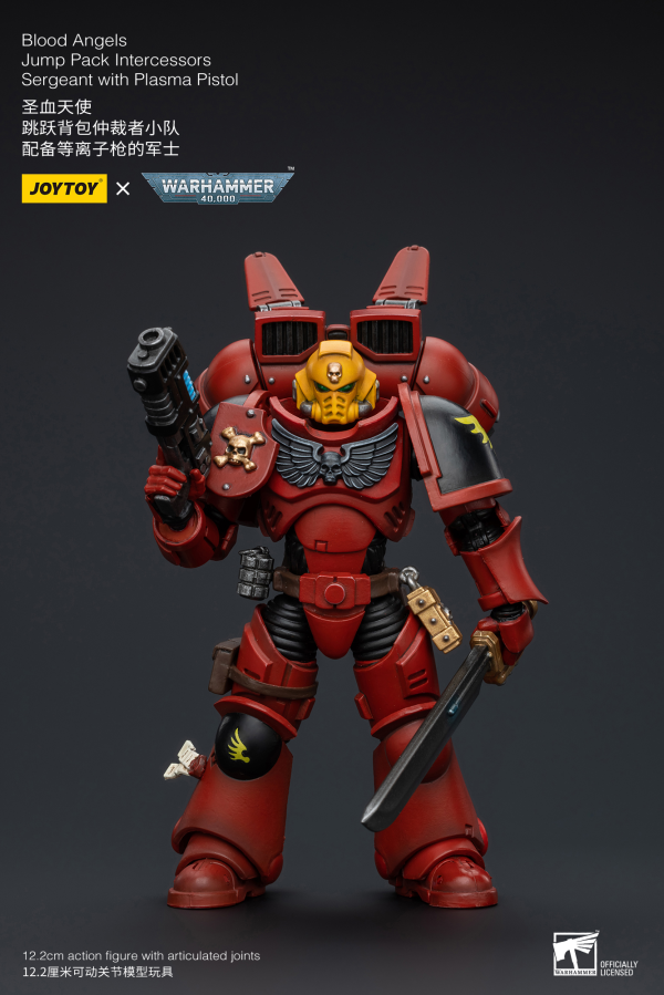 Blood Angels Jump Pack Intercessors Sergeant With Plasma Pistol
