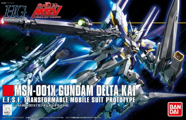 BANDAI HOBBY HGUC 1/144 Gundam Delta Kai - Mobile Suit Gundam Unicorn / Narrative