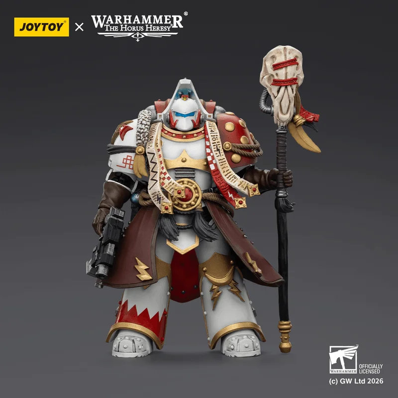 White Scars Stormseer Consul with Force Staff and Bolt Pistol
