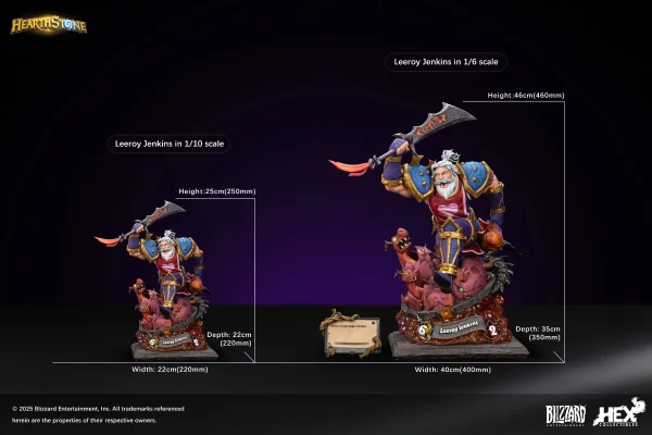 HEX Collectibles Blizzard Hearthstone® Leeroy Jenkins 1/10 Scale Statue - Blizzard