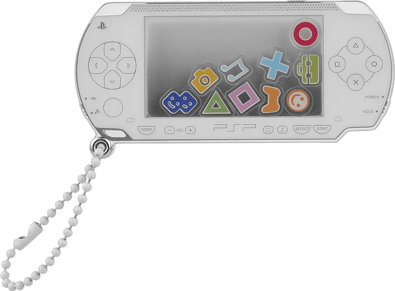 GOOD SMILE COMPANY PSP™ (PlayStation™Portable) Rattle Acrylic Keychain: White Ver. - Video Games