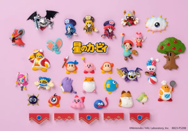 KITAN CLUB 30TH ANNIVERSARY KIRBY PITATTO KIRBY DELUXE SET 32 mini magnet figures - Kirby