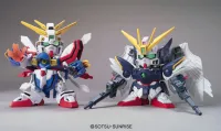 BANDAI HOBBY BB God Gundam & W Gundam Zero Custom Set - SD Gundam Sangokuden Brave Battle Warriors - photo 3