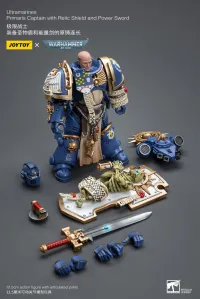 JOYTOY Ultramarines Primaris Captain with Relic Shield and Power Sword - Warhammer 40K - photo 5