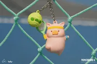 TOYZEROPLUS LuLu the Piggy Tennis Series - 3D Silicone Keychain - LuLu The Piggy - photo 1