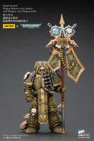 Death Guard Plague Marine Icon bearer with Boltgun and Plague knife 20