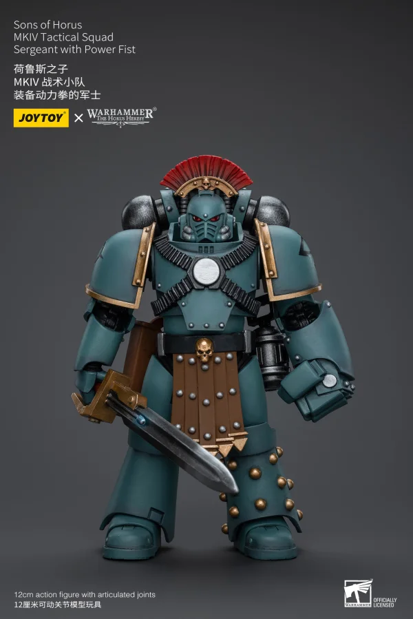 JOYTOY Sons of Horus MKIV Tactical Squad Sergeant with Power Fist - Warhammer 40K