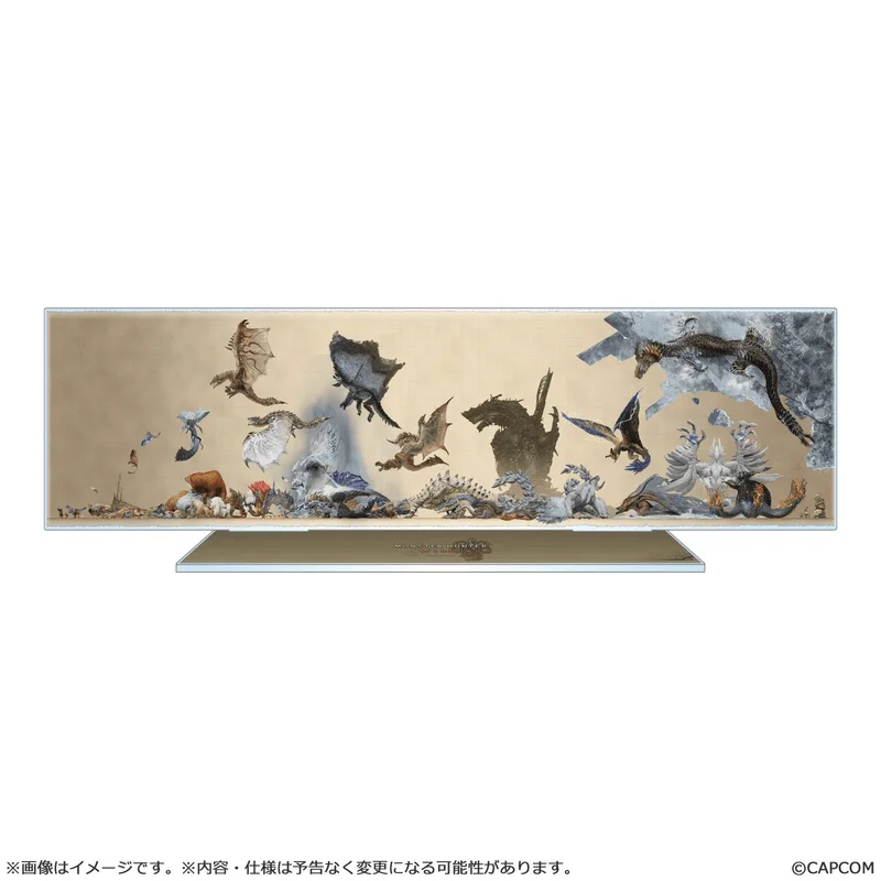 CAPCOM Monster Hunter Wilds Monster Size Comparison Acrylic Stand - MONSTER HUNTER WILDS