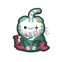 MEGA CAT PROJECT ONE PIECE Nyan Piece Nyan！Rubber Clip 5