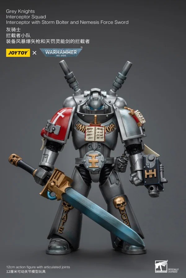 JOYTOY Grey Knights Interceptor Squad Interceptor with Storm Bolter and Nemesis Force Sword - Warhammer 40K