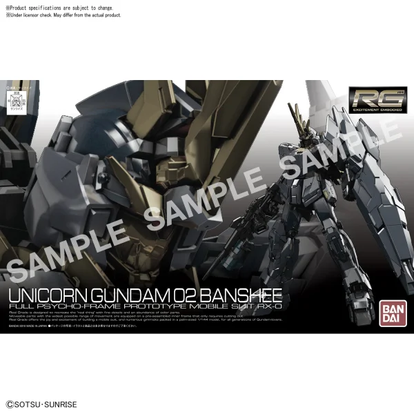 BANDAI HOBBY RG 1/144 Unicorn Gundam 02 Banshee Norn (Premium Unicorn Mode Box) - Mobile Suit Gundam Unicorn / Narrative