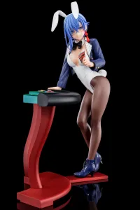 Hakoiri-musume Sakuya Sieglinde wearing lapis lazuli blue bunny costume with Nip Slip Gimmick System - The Demon Sword Master of Excalibur Academy - photo 6