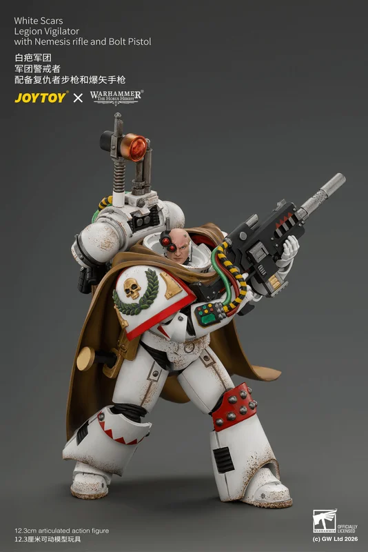 JOYTOY White Scars Legion Vigilator with Nemesis rifle and Bolt Pistol - Warhammer 40K