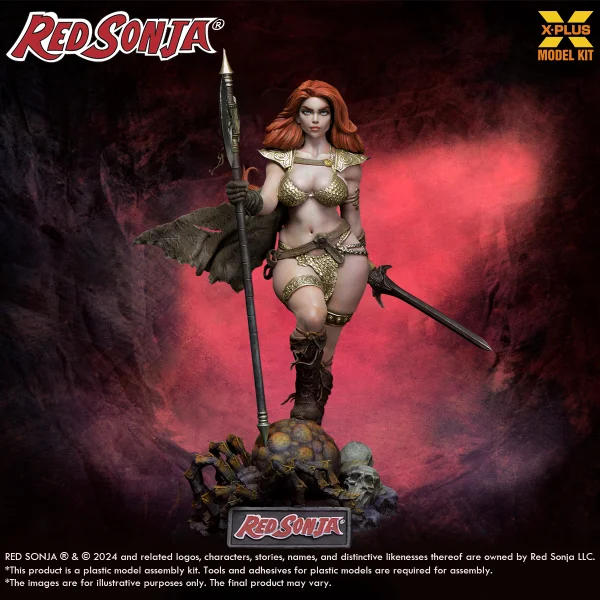 X-PLUS XPLUS 1/8 Scale Red Sonja Plastic Model Kit - Marvel