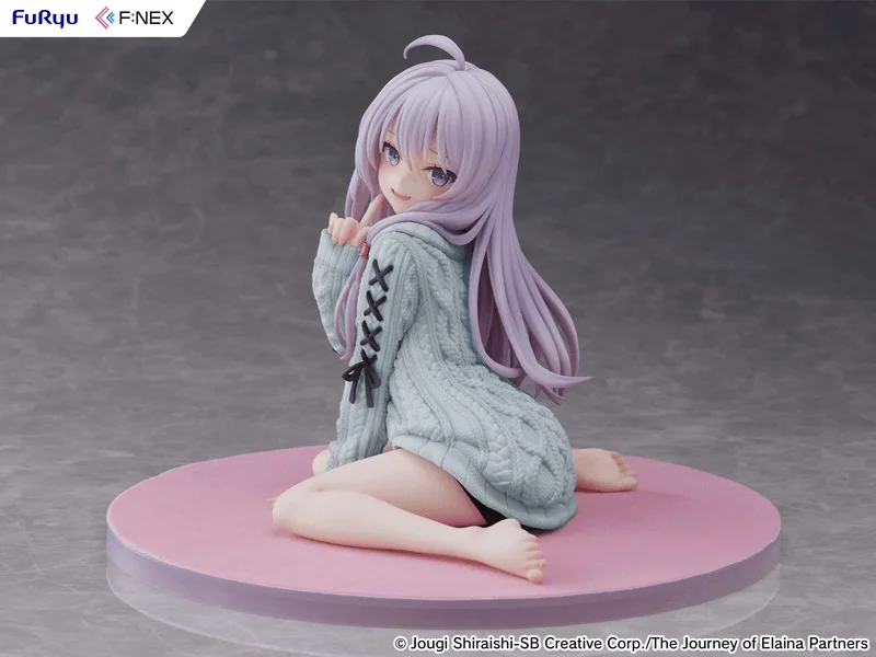 FuRyu Elaina knit ver. 1/7 Scale Figure Repaint BLUE - Wandering Witch: The Journey of Elaina