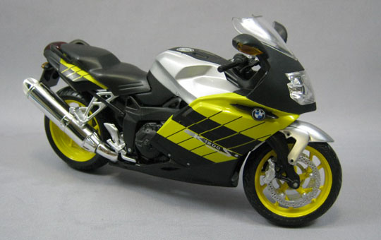 1/12 TOYABI DIECAST MOTORCYCLE: 1/12 BMW K1200S (Yellow)