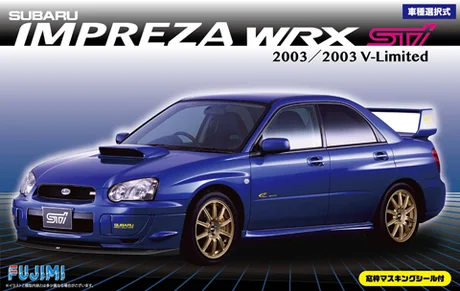 Fujimi [ID-103] 1/24 Subaru Impreza WRX Sti/2003 V-Limited w/Window Frame Masking Seal - Scale Kits