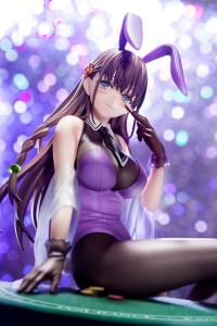 Elfine Phillet wearing flower’s purple bunny costume with Nip Slip Gimmick System 20