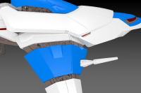 [PP163] SILVER HAWK 3F-1B SPACE FIGHTER 2P COLOR 4