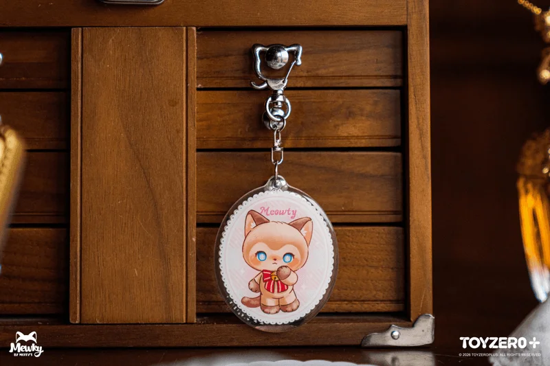TOYZEROPLUS Moffy's - Mewky Epoxy Keychain (Siamese Cat) - Mewky