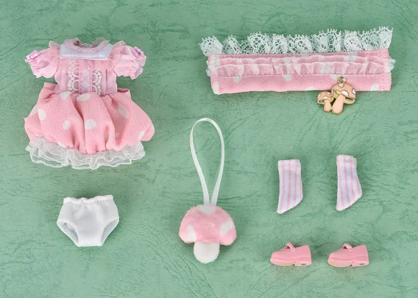 GOOD SMILE COMPANY Nendoroid Doll Outfit Set: Mushroom - Girl (Pink) - Figure Accessories