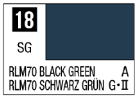 Mr. Color 18 - RLM70 Black Green (Semi-Gloss/Aircraft) 1