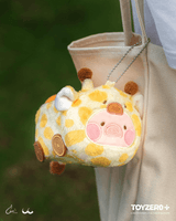 LuLu the Piggy Animal Party - High Speed Giraffe Lu Plush Keychain 1